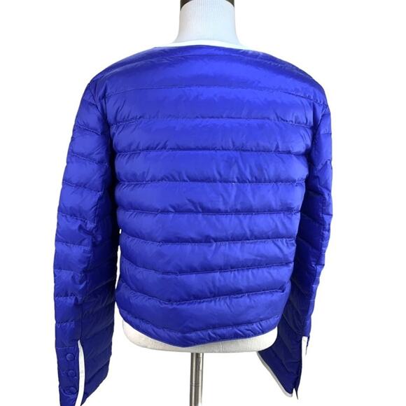 Marido Firenze | US 6 | Designer Goose Down Leather Trim Puffer Coat Jacket $590 - Picture 4 of 12